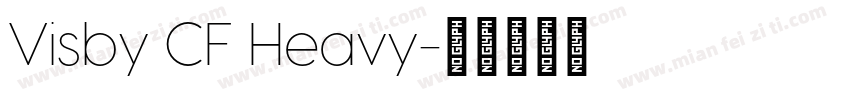Visby CF Heavy字体转换